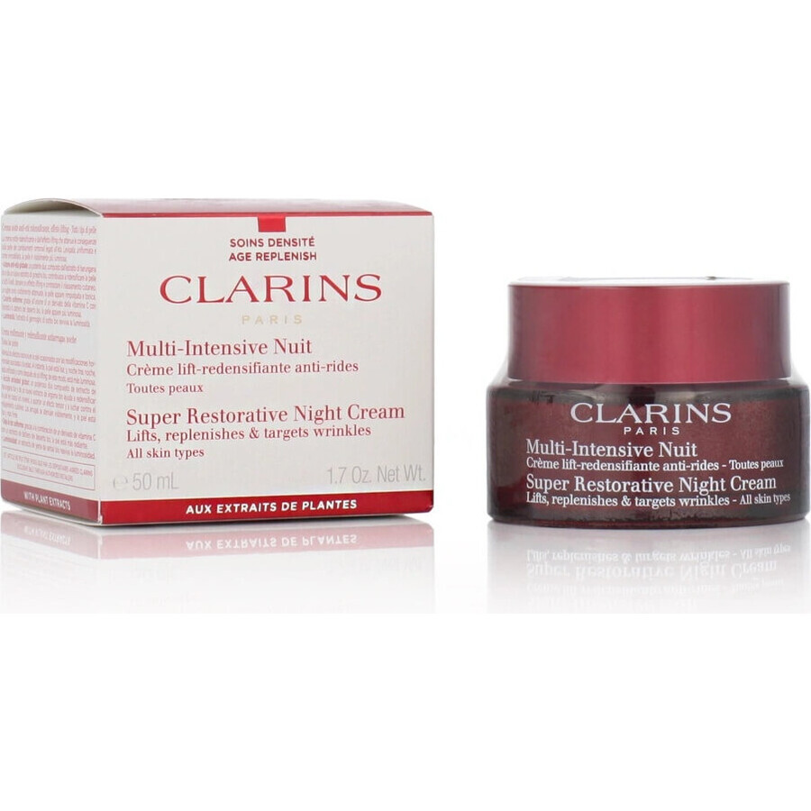 Clarins Crema de Noche para Pieles Maduras 1×50 ml, Crema de Noche