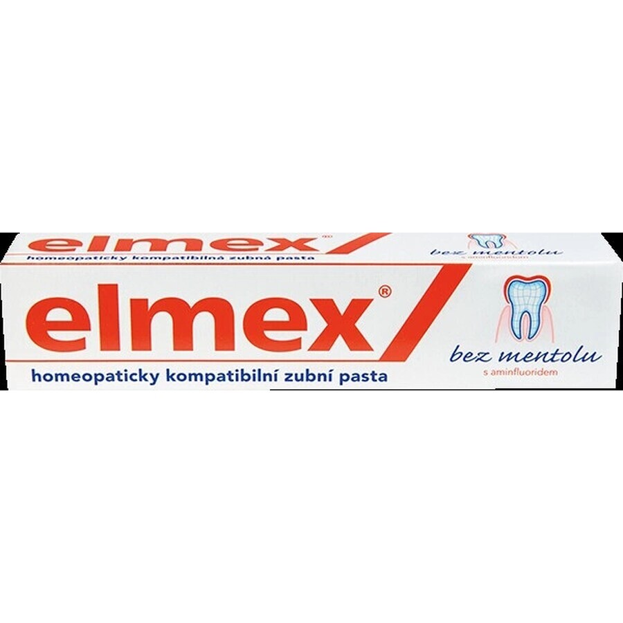 ELMEX PASTA DENTIERA SENZA MENTOLO 1×75 ml, senza mentolo