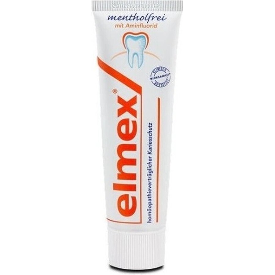 ELMEX PASTA DENTIERA SENZA MENTOLO 1×75 ml, senza mentolo