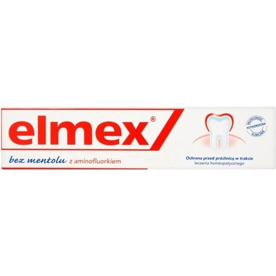 ELMEX PASTA DENTIERA SENZA MENTOLO 1×75 ml, senza mentolo