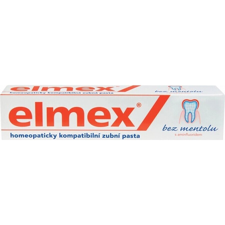 ELMEX PASTA DENTIERA SENZA MENTOLO 1×75 ml, senza mentolo