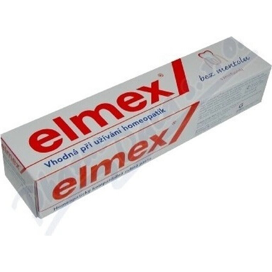 ELMEX PASTA DENTIERA SENZA MENTOLO 1×75 ml, senza mentolo