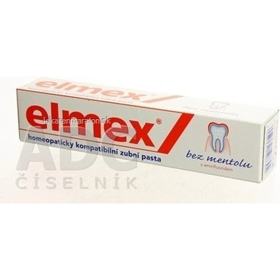 ELMEX PASTA DENTIERA SENZA MENTOLO 1×75 ml, senza mentolo