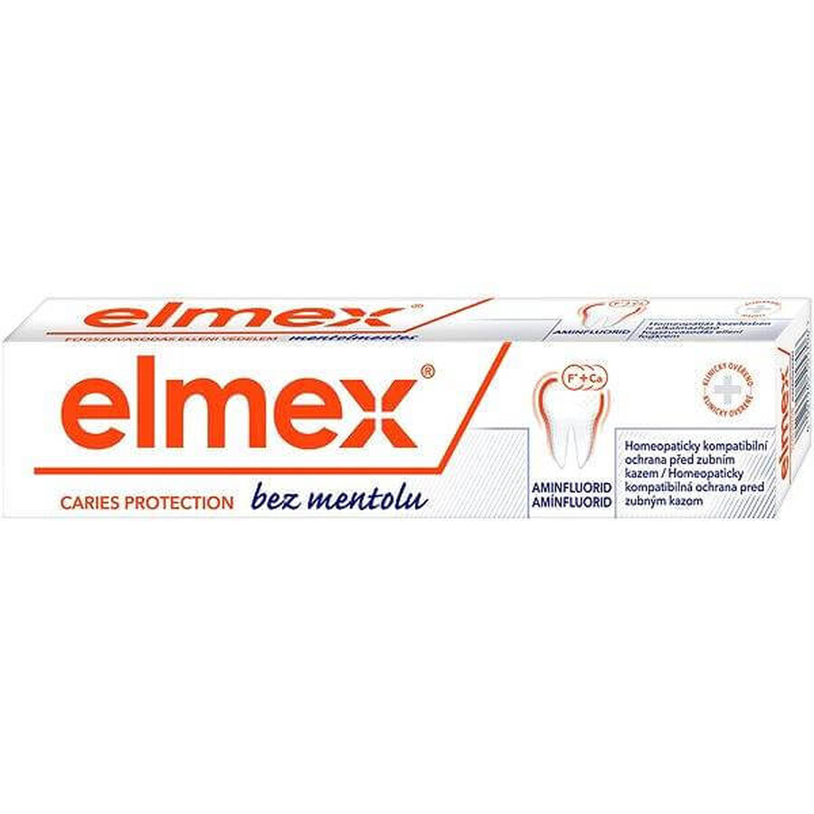 ELMEX PASTA DENTIERA SENZA MENTOLO 1×75 ml, senza mentolo