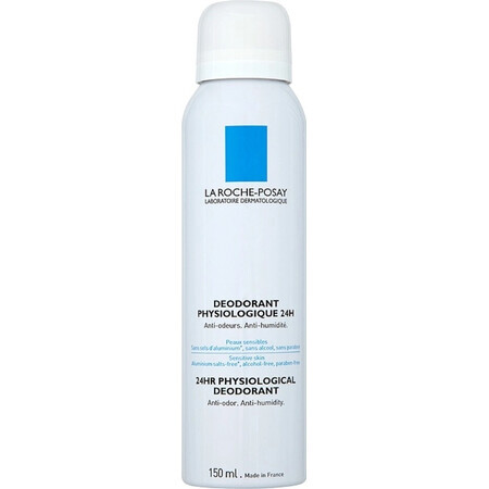 LA ROCHE-POSAY Physiological Deodorant Spray for Sensitive Skin 48H 150 ml 1×150 ml 1×150 ml, deodorant