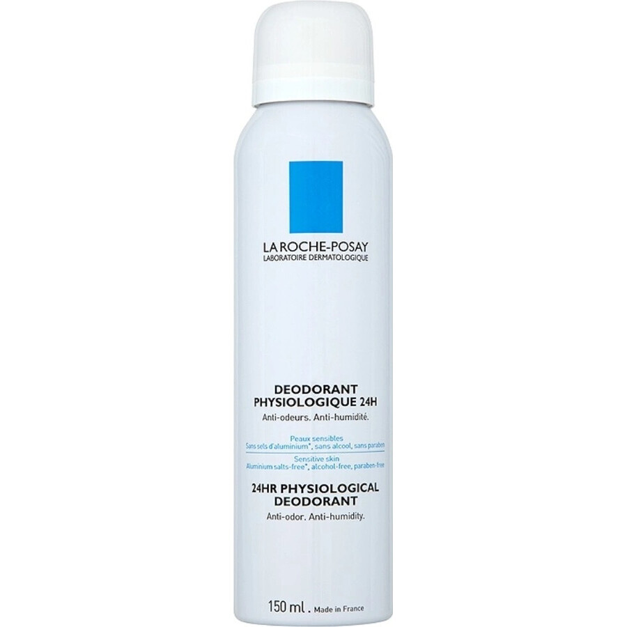 LA ROCHE-POSAY Physiological Deodorant Spray for Sensitive Skin 48H 150 ml 1×150 ml 1×150 ml, deodorant