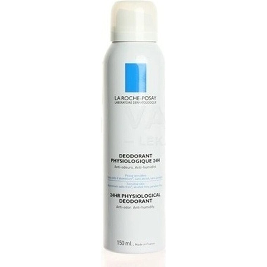 LA ROCHE-POSAY Physiological Deodorant Spray for Sensitive Skin 48H 150 ml 1×150 ml 1×150 ml, deodorant