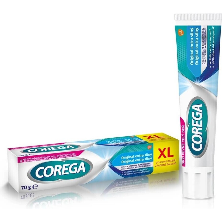 COREGA Original EXTRA STRONG XL 1x70g, strong-hold cream with strong hold