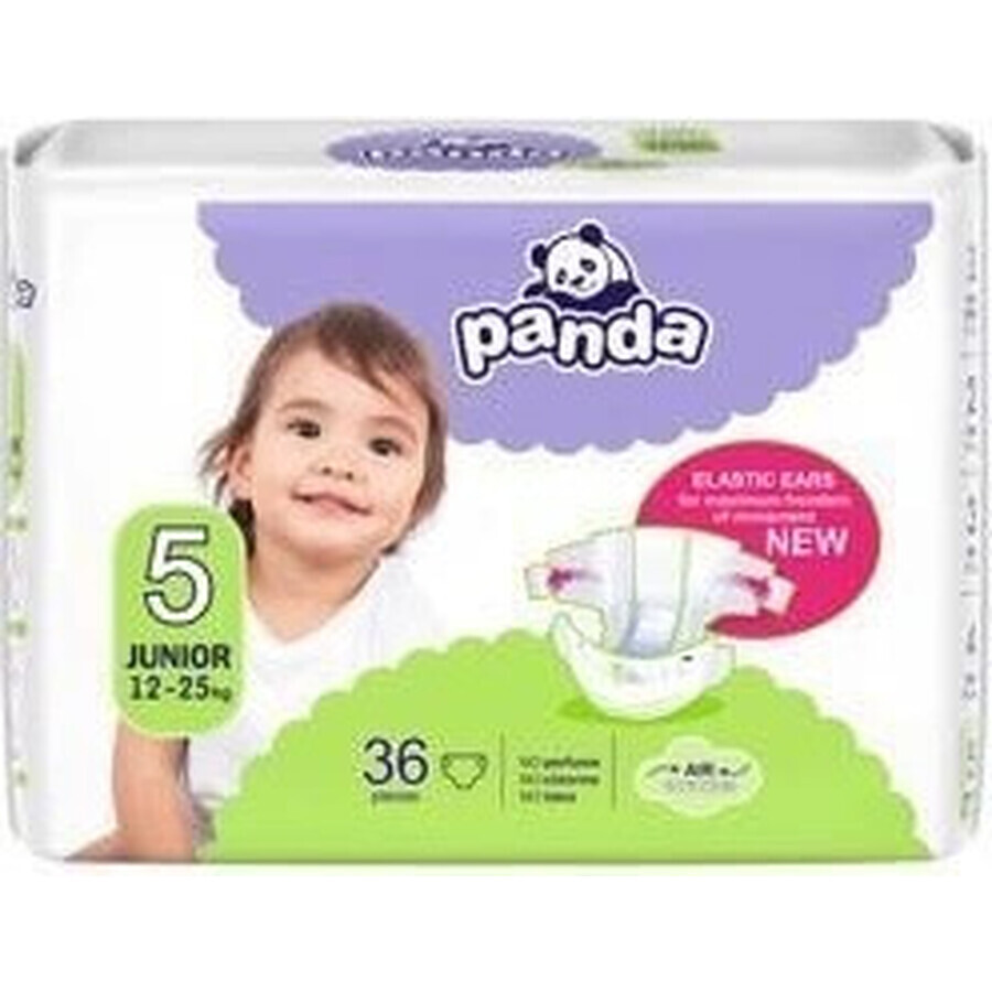 BELLA PANDA Pañales desechables 5 Junior (12-25 kg) 36 piezas 1×36 piezas