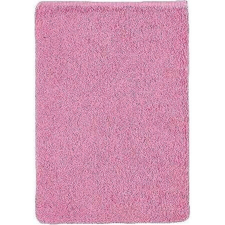 Terry pink wash cloth 1×1 pc, wash cloth