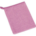 Terry pink wash cloth 1×1 pc, wash cloth