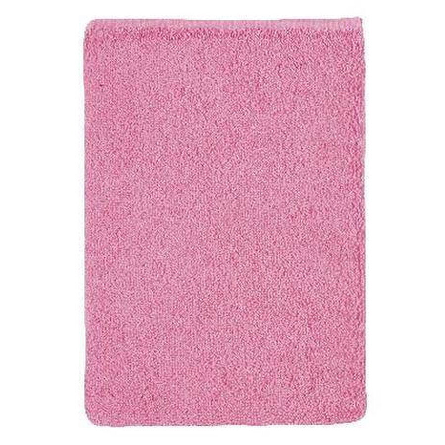 Terry pink wash cloth 1×1 pc, wash cloth