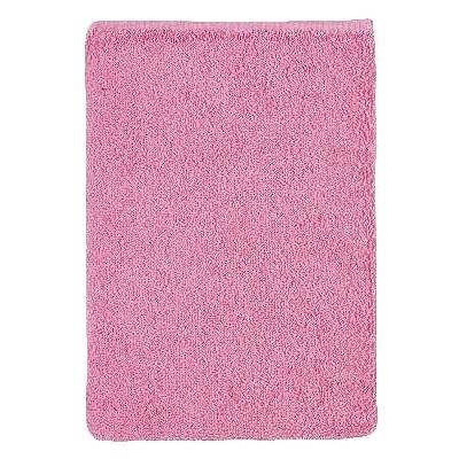 Terry pink wash cloth 1×1 pc, wash cloth