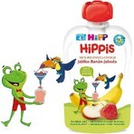 HiPPis 100% fruta HiPPis manzana plátano fresa 1×100 g, snack de fruta