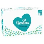 PAMPERS HARMONIE BABY DIAPERS V.3 6-10KG 186KS 1×186 buc, scutece în mărimea 3