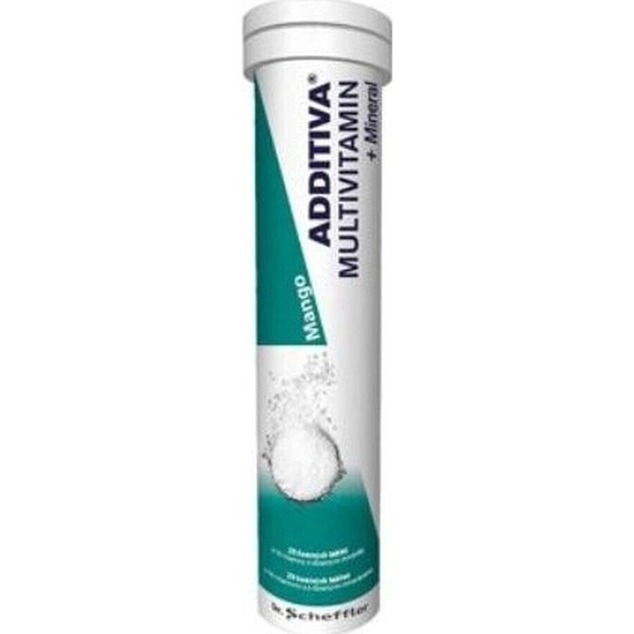 ADDITIVA MULTIVITAMINICO + minerale, Mango 1×20 tbl