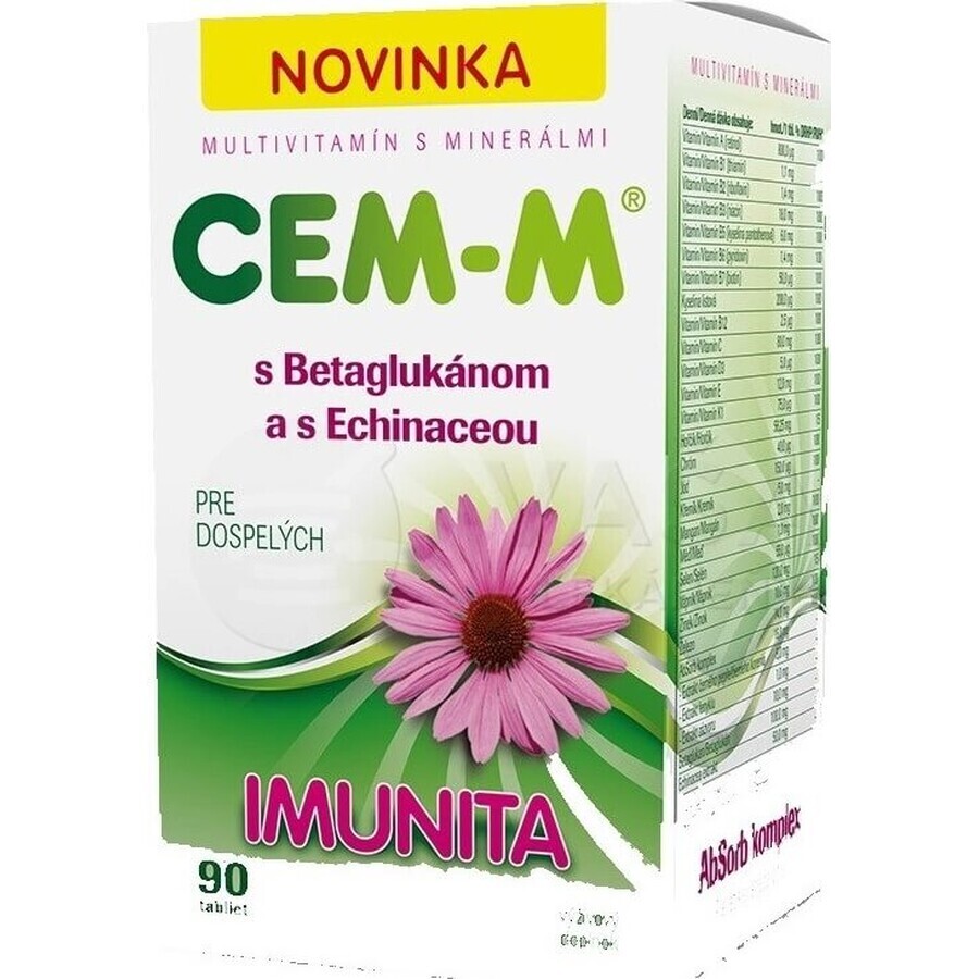 CEM-M for adults Immunity 1×90 tbl, multivitamin with minerals