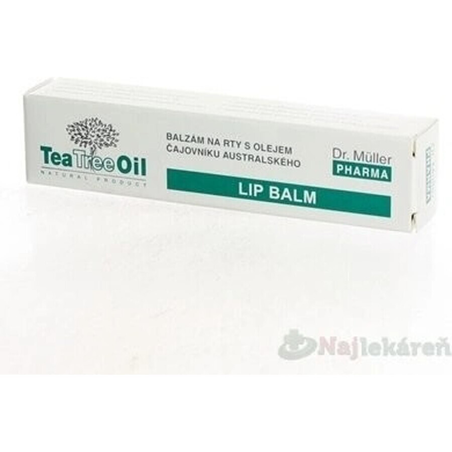 Dr Müller Tea Tree Oil Balsamo per le labbra 1×10 ml, Dr Müller Tea Tree Lip Balm