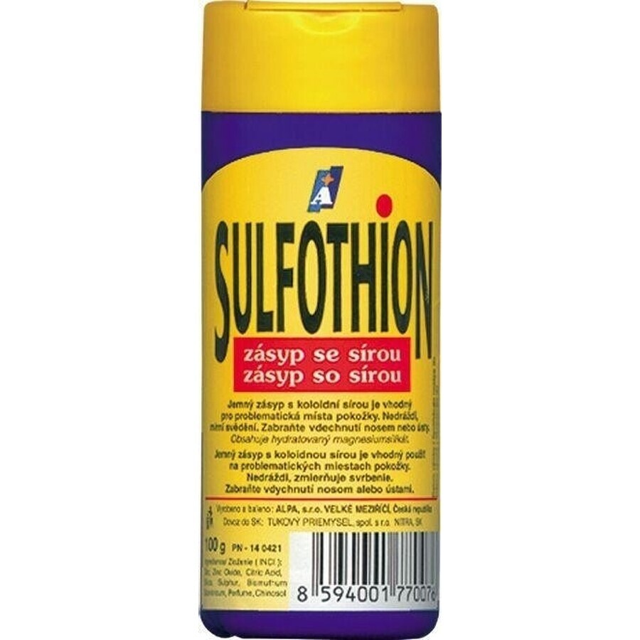 ALPA SULFOTHION SULFOTHION SULFOTHION 1×100 g, con zolfo