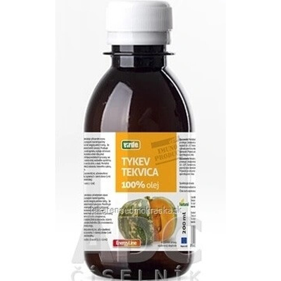 VIRDE Zucca 100% olio 1×200 ml, integratore alimentare