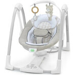 INGENUITY Altalena convertibile con adattatore vibrante con melodia Wynn™ 2in1, 0m+ fino a 9 kg 1×1 pz, altalena per bambini