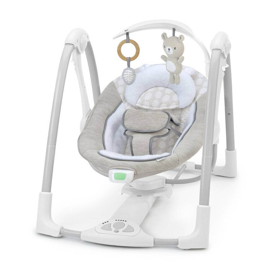 INGENUITY Altalena convertibile con adattatore vibrante con melodia Wynn™ 2in1, 0m+ fino a 9 kg 1×1 pz, altalena per bambini