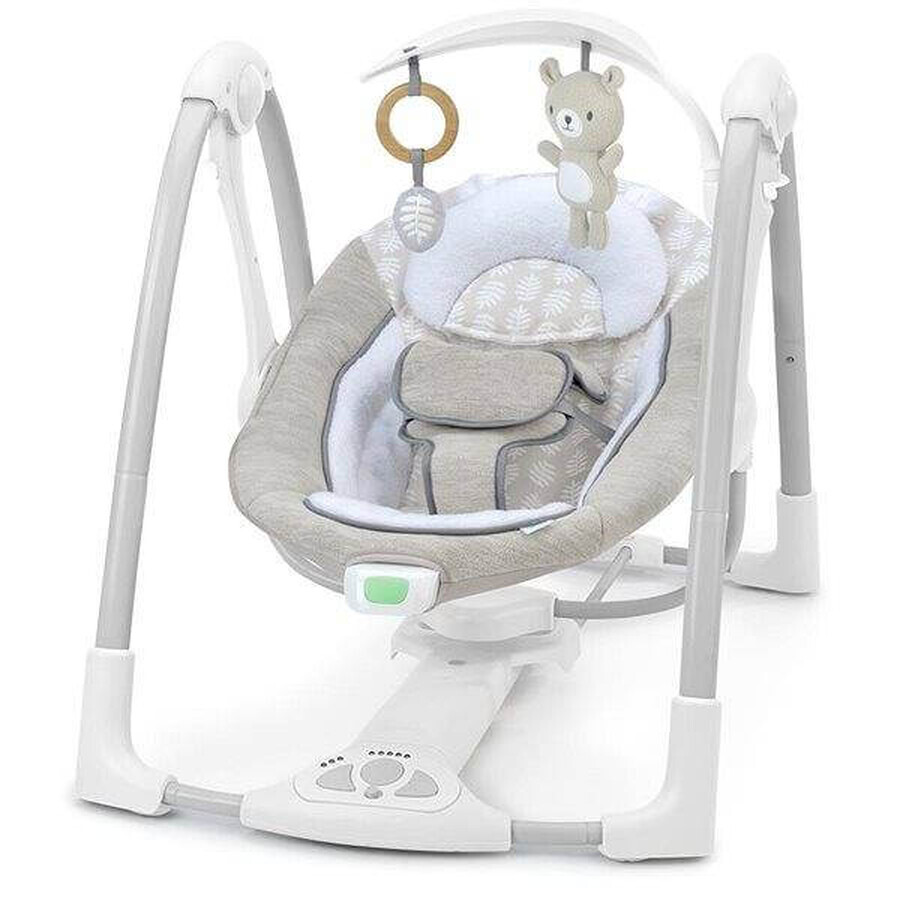 INGENUITY Altalena convertibile con adattatore vibrante con melodia Wynn™ 2in1, 0m+ fino a 9 kg 1×1 pz, altalena per bambini