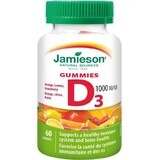 Jamieson Vitamin D3 1000 IU Gummies 60pcs 1×60 tbl, dietary supplement