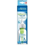 Dr.BROWN'S BABY BOTTLE OPTIONS+ 250 ml 1×1 pz, stretto, 0M+, anticolica, plastica, bianco