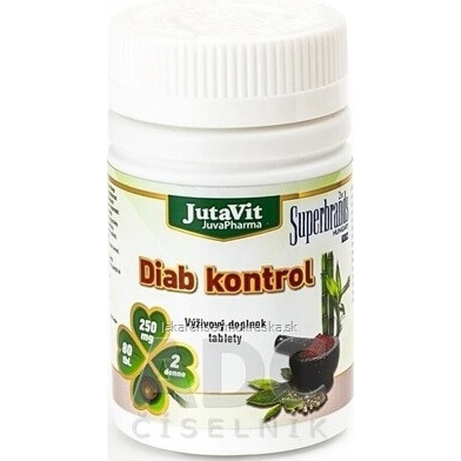 JutaVit Diab Control + cromo organico tbl 1x80 pz.