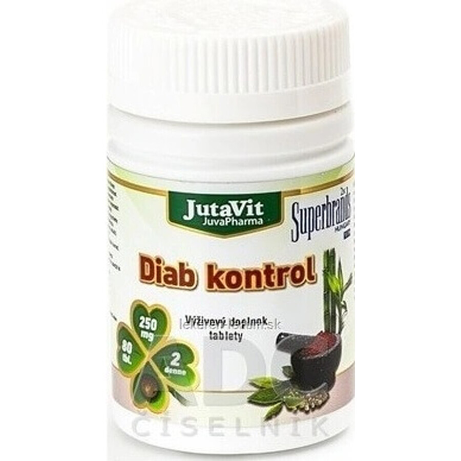 JutaVit Diab Control + cromo organico tbl 1x80 pz.