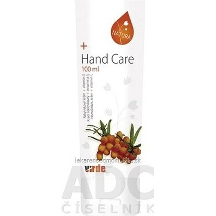 VIRDE HAND CARE CREAM 1×100 ml, crème pour les mains