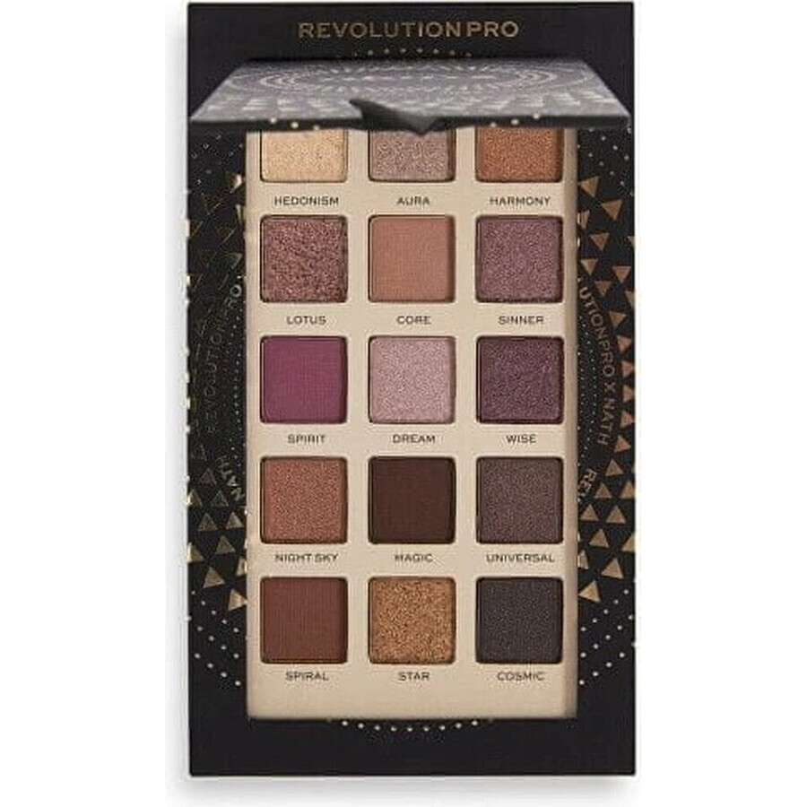 Revolution PRO, X Nath Night, paleta de sombras de ojos 1×16,50 g, paleta de sombras de ojos