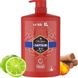 Old Spice SG 1l Captain 1×1000ml Captain 1l, shampoo e gel doccia per uomo