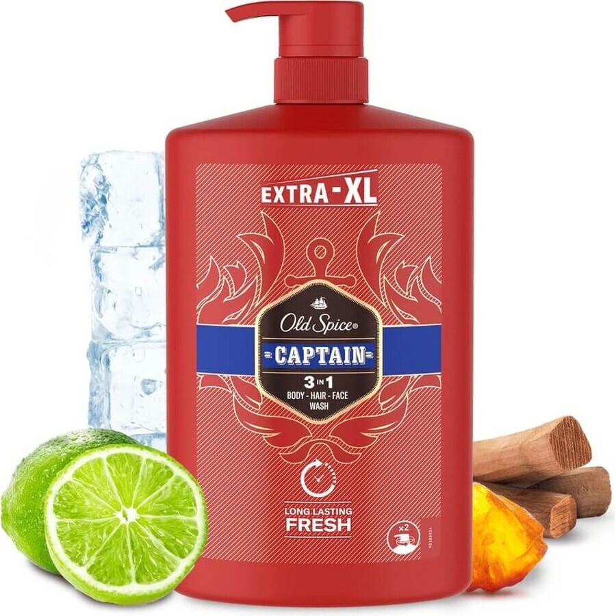 Old Spice SG 1l Captain 1×1000 ml, șampon și gel de duș pentru bărbați