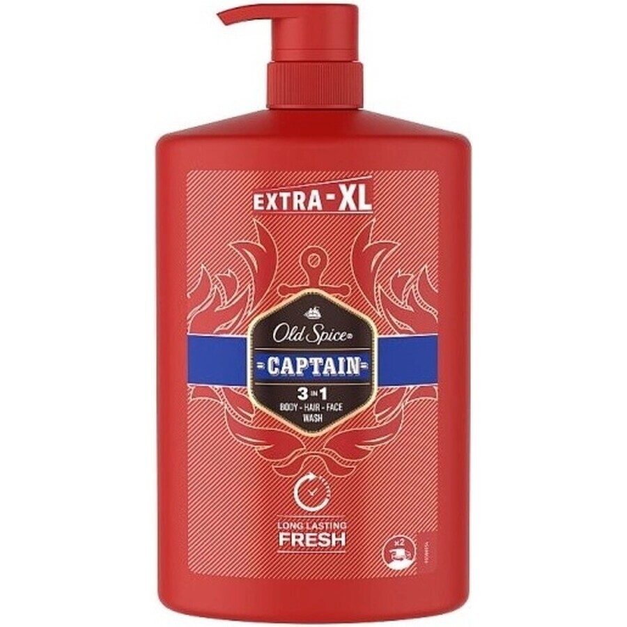 Old Spice SG 1l Captain 1×1000 ml, șampon și gel de duș pentru bărbați