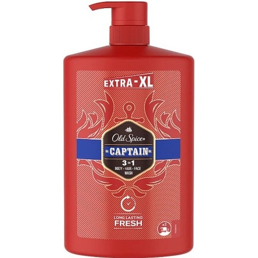 Old Spice SG 1l Captain 1×1000 ml, șampon și gel de duș pentru bărbați