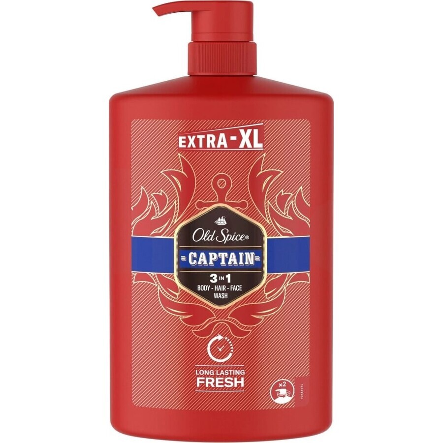 Old Spice SG 1l Captain 1×1000 ml, șampon și gel de duș pentru bărbați