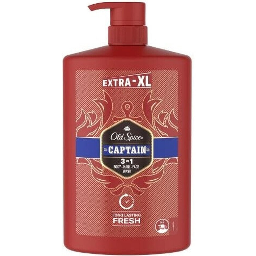 Old Spice SG 1l Captain 1×1000 ml, șampon și gel de duș pentru bărbați