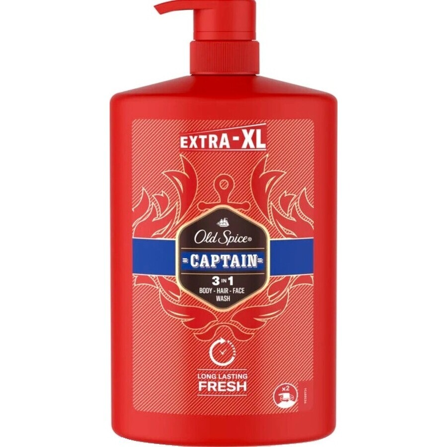 Old Spice SG 1l Captain 1×1000 ml, șampon și gel de duș pentru bărbați