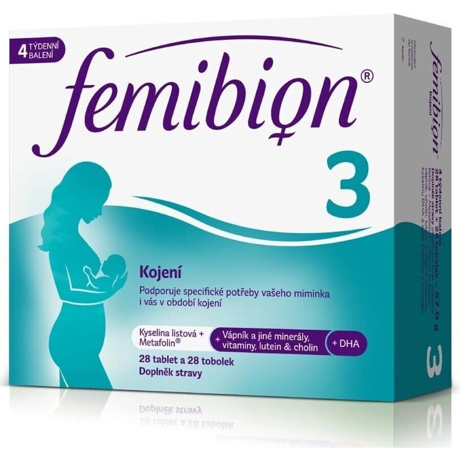 FEMIBION 3 Allattamento, 28 tbl + 28 cps 1×28 tbl + 28 cps, integratore alimentare