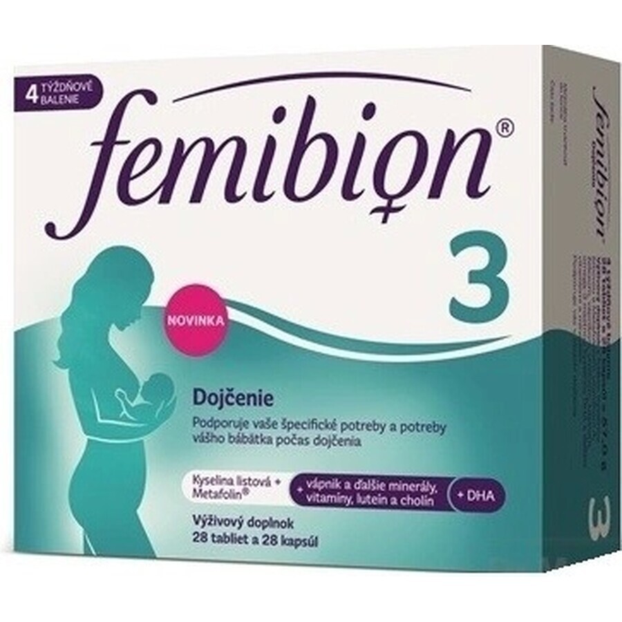 FEMIBION 3 Allattamento, 28 tbl + 28 cps 1×28 tbl + 28 cps, integratore alimentare