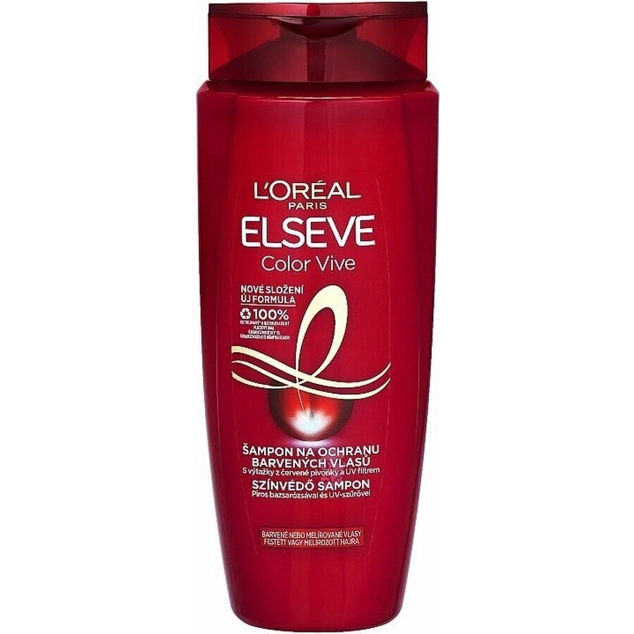 L'Oréal Paris Elseve Color Vive shampooing pour cheveux colorés 1×700 ml, prolonge la couleur des cheveux