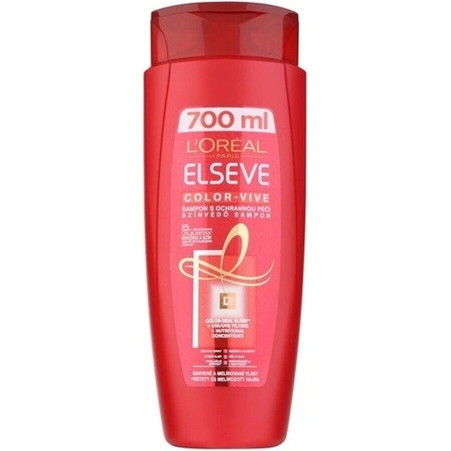 L'Oréal Paris Elseve Color Vive shampooing pour cheveux colorés 1×700 ml, prolonge la couleur des cheveux