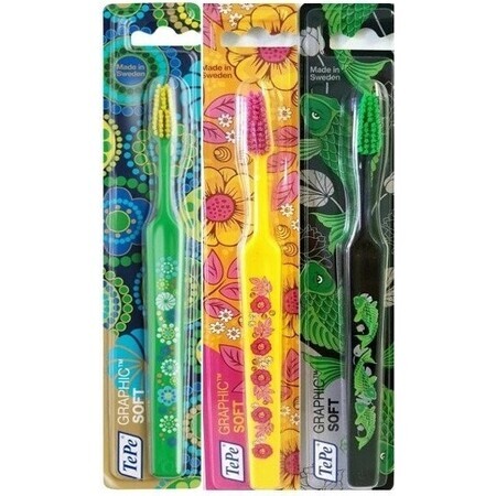 TePe Select Graphic Soft Toothbrush 1×1, soft toothbrush