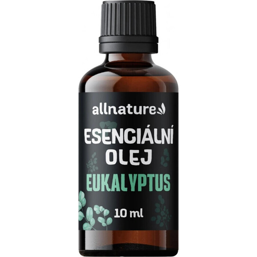 Allnature Aceite esencial de eucalipto 1×10 ml, aceite esencial