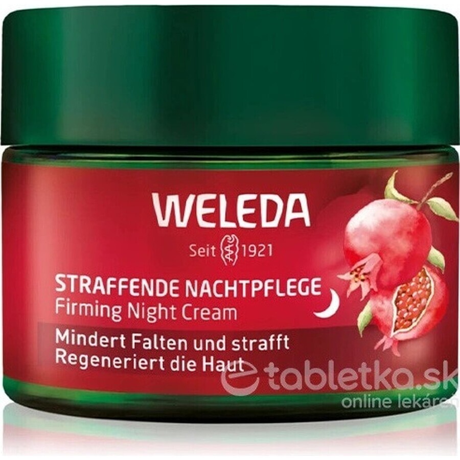 Weleda cremă de noapte de întărire cu rodie și peptide Maca 1×1 buc, cremă de noapte pentru față