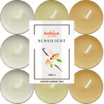 BOLSIUS Teelichter sensilight VANILLA 1×9 Stück, dreifarbig