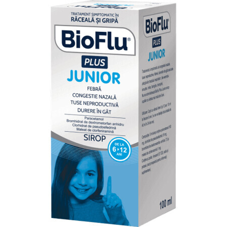 Bioflu Plus Junior sciroppo, 100 ml, Biofarm