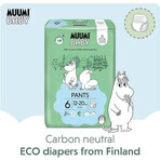 Muumi Baby Pants 6 Junior 12-20 kg, Monatspackung Öko-Windelhosen 1×108 Stück, Öko-Windelhosen